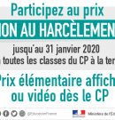 Prix « Non au harcèlement » – Lancement du Prix 2019-2020
