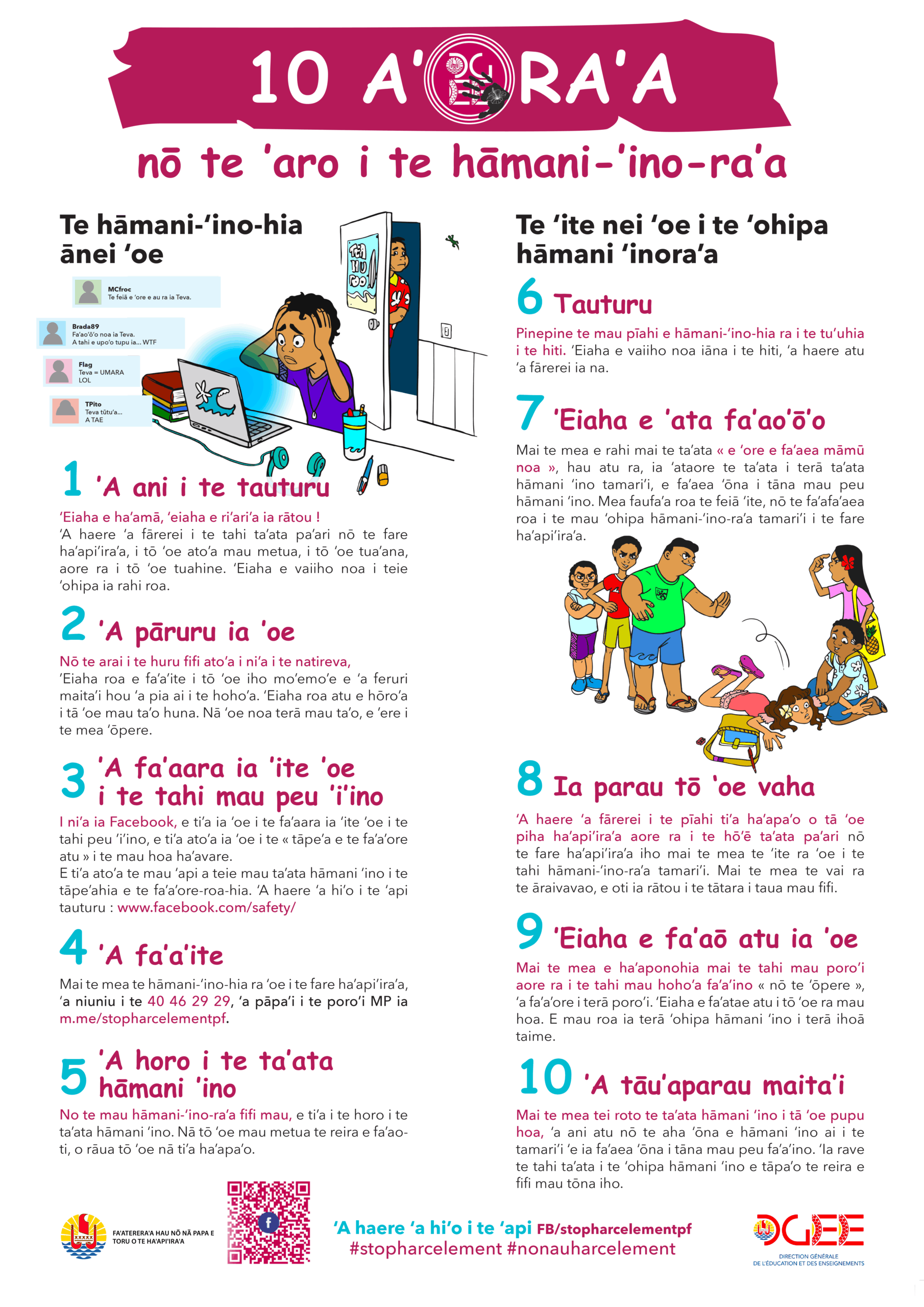 10-conseils-contre-le-harcelement A2 tahitien